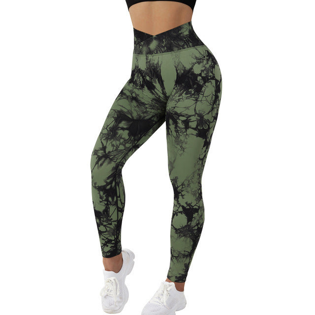 Vibrant Tie Dye Gym Leggings