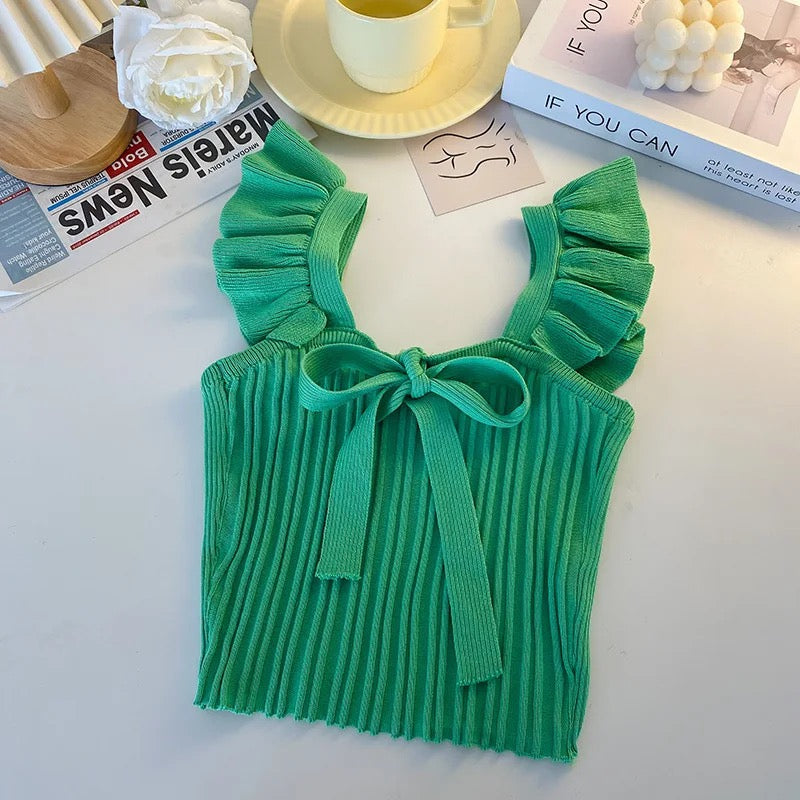 Summer Knitted Camisole Tops